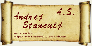 Andrej Stančulj vizit kartica